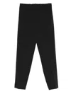 Cenere Elasticated-waistband Trousers In Black