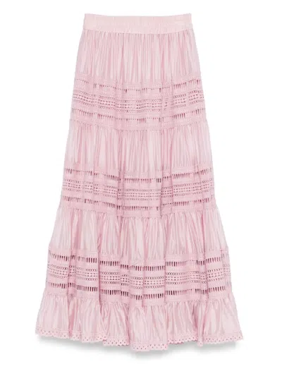 Cenere Gb A-line Maxi Skirt In Pink