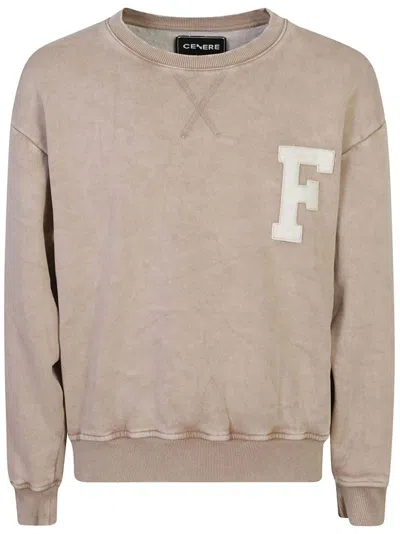 Cenere Gb Appliqué Sweatshirt In Neutrals