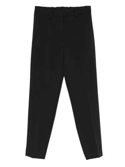 CENERE CENERE GB BLACK TROUSERS