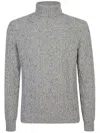 CENERE GB CABLE-KNIT ROLL-NECK JUMPER