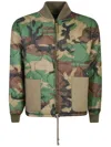 Cenere Camouflage-print Jacket In 绿色