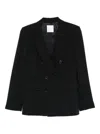Cenere Gb Double-breasted Blazer In Black