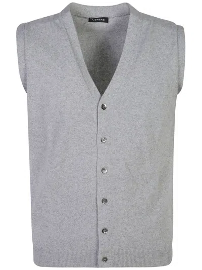 Cenere Gb Fine-knit Vest In Grey