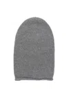 Cenere Knitted Beanie Hat In Gray