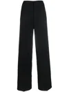 Cenere High-waisted Straight-leg Trousers In Black