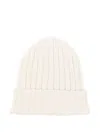 Cenere Gb Ribbed Knit Hat In White