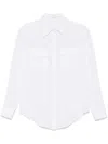 Cenere Silk Shirt In 白色