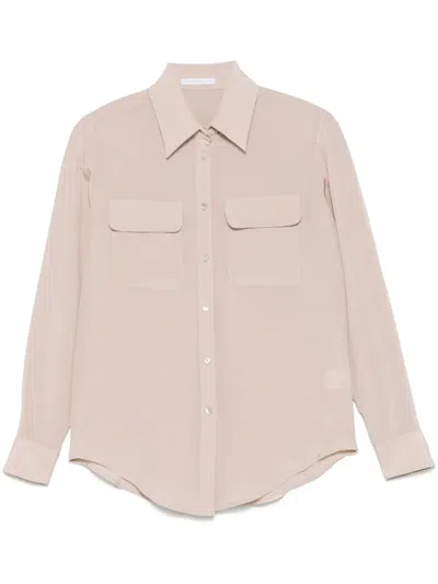 Cenere Silk Shirt In Neutrals