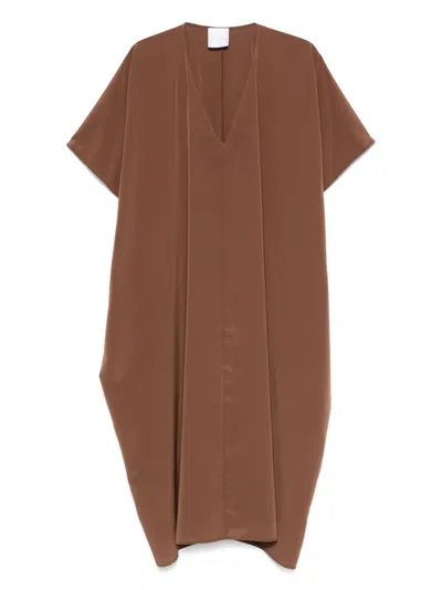 Cenere V-neck Midi Dress