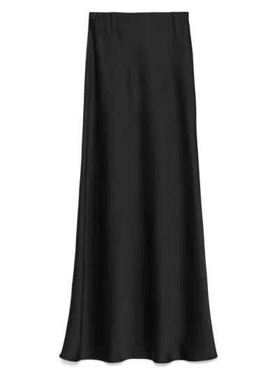 Cenere Gblong Skirt In Black Satin