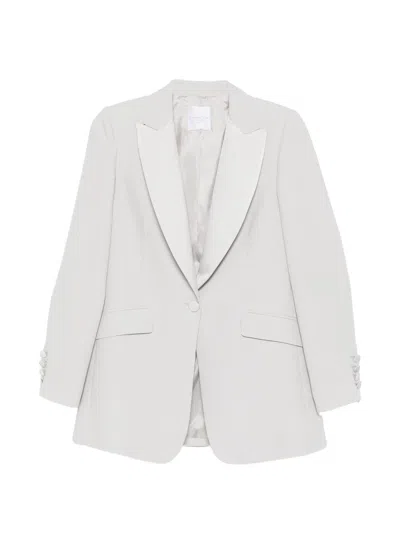 Cenere Peak-lapel Single-breasted Blazer In Neutral