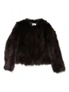 Cenere Long-sleeved Coat In Brown