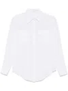 Cenere Silk Shirt In White