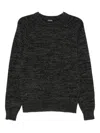 Cenere Raglan-sleeve Wool Sweater In Black