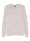 Cenere Raglan-sleeve Wool Sweater In Neutral