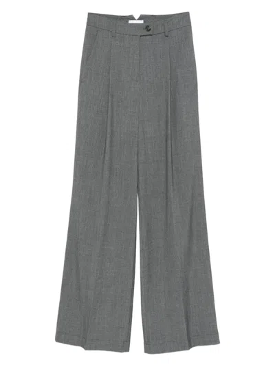 CENERE PLEAT-DETAIL TAILORED TROUSERS