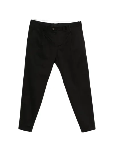 Cenere Pleated Tailored Trousers In Black