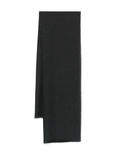 Cenere Gb Polka Dot Scarf In Black