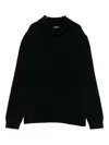 Cenere Shawl-collar Jumper In Black