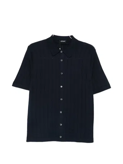 Cenere Short-sleeve Shirt In Blue