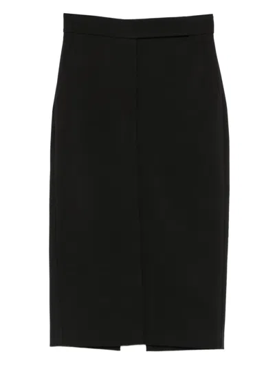 CENERE SLIT PENCIL SKIRT