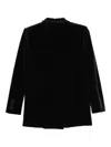 Cenere Velvet Blazer In Black