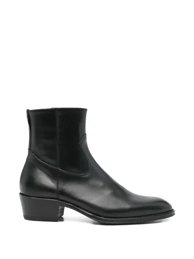 Cenere Zip Boots In Black