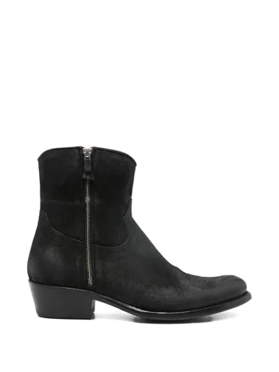 Cenere Zip Boots In Black
