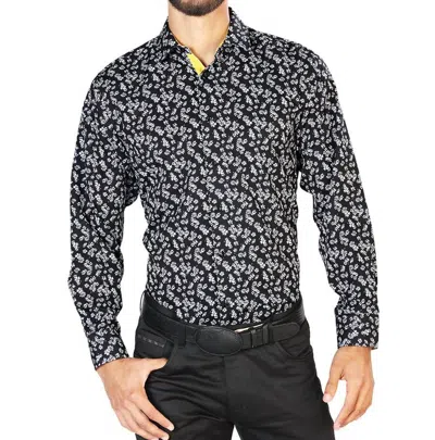 Centenario Casual Long Sleeve Shirt In Black