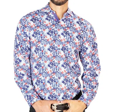 Centenario Casual Long Sleeve Shirt In Blue