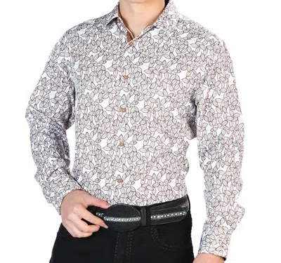 Centenario Casual Long Sleeve Shirt In White