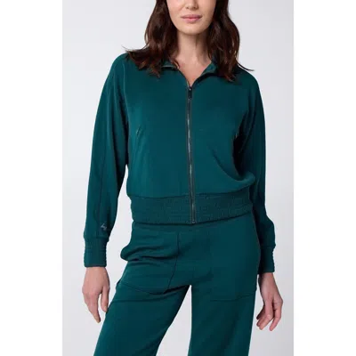 Centerline Athletics Active Lifestyle You Know You Play Full Zip Jacket In Green