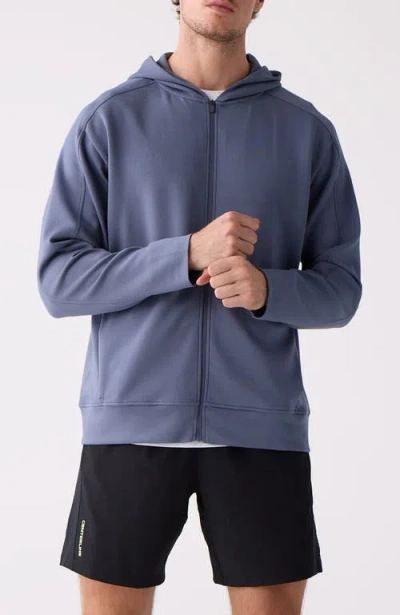 Centerline Athletics Après Full Zip Hood In Blue