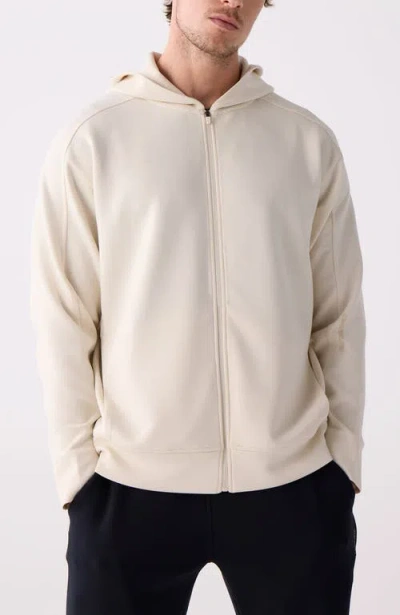 Centerline Athletics Après Full Zip Hood In Neutral
