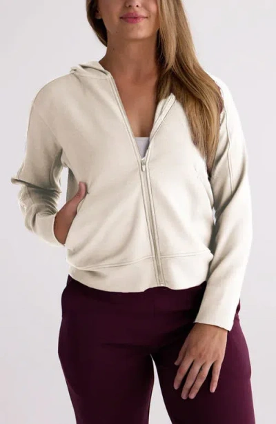 Centerline Athletics Après Full Zip Hood In White