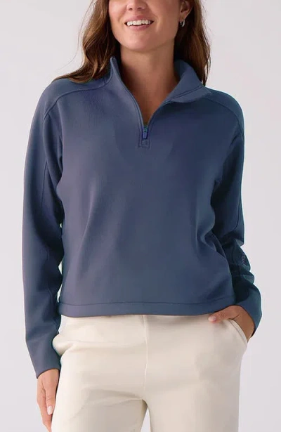 Centerline Athletics Après Quarter Zip In Blue