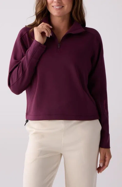 Centerline Athletics Après Quarter Zip In Purple