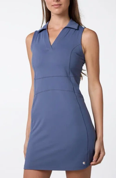 Centerline Athletics Cross-sport Sleeveless Polo Dress In Blue