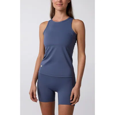 Centerline Athletics Essential Fitted Tank In Blue