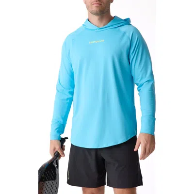 Centerline Athletics Layering Hoodie Men's In Blue Lagoon At Nordstrom, Size X-large