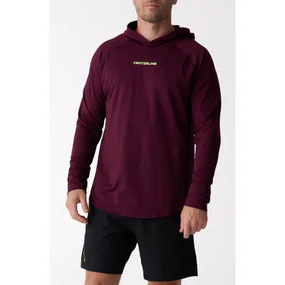 Centerline Athletics Layering Hoodie Men's In Dark Currant At Nordstrom, Size Small
