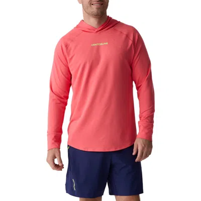 Centerline Athletics Layering Hoodie Men's In Sunset Coral At Nordstrom, Size Small