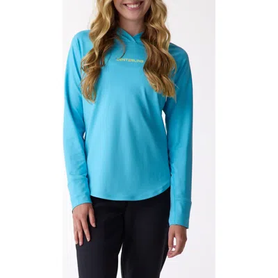 Centerline Athletics Layering Hoodie Women's In Blue Lagoon At Nordstrom, Size Small