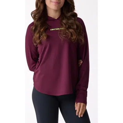 Centerline Athletics Layering Hoodie Women's In Dark Currant At Nordstrom, Size Medium