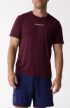 Centerline Athletics Tee In Burgundy