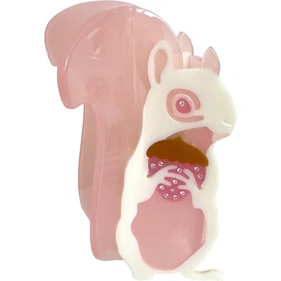 Centinelle Albino Squirrel Hair Claw In Brown