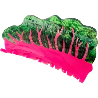 Centinelle Glowing Chard Hair Claw In Green