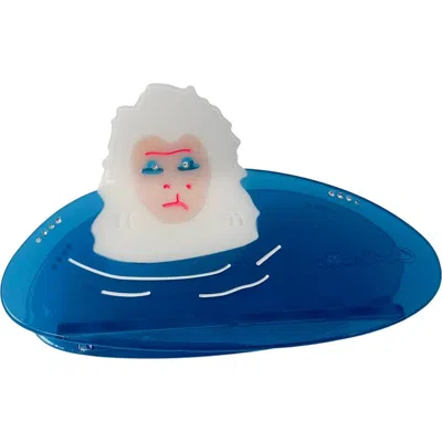 Centinelle Snow Monkey Hair Claw In Blue