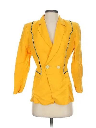 Pre-owned Cento X Cento Blazer Jacket In Yellow